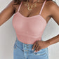 Spaghetti Strap Slim Fit Tank Top Sexy Workout Camisole Tops
