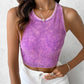 3 Pack Racer Back Textured Crop Tank Top