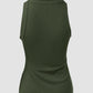 O Neck Sleeveless Basic Slim Fit Skinny Tank Casual Top(Without Pads)