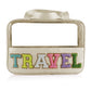 Parchment TRAVEL Chenille Letter Clear PVC Makeup Bag