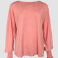 Round Neck Shirred Lantern Sleeve Long Sleeve Softy Basic T Shirt Casual Tee