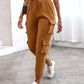 Pocket Design Cuffed Cargo Pants