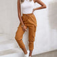 Pocket Design Cuffed Cargo Pants