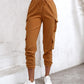 Pocket Design Cuffed Cargo Pants