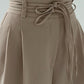 High Waist Tied Detail Work Dress Pants Casual Pocket Design Pants