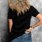 Black Sequin Leopard Clover Graphic Crewneck St Patrick Tee
