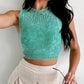 2 Pack Washed Seamless Sleeveless Rib Knit Crop Top