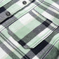 Green Plaid Button Up Patch Pocket Shirt