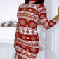 Christmas Velvet High Neck Mini Dress Side Drawstring Ruched Bodycon Dress