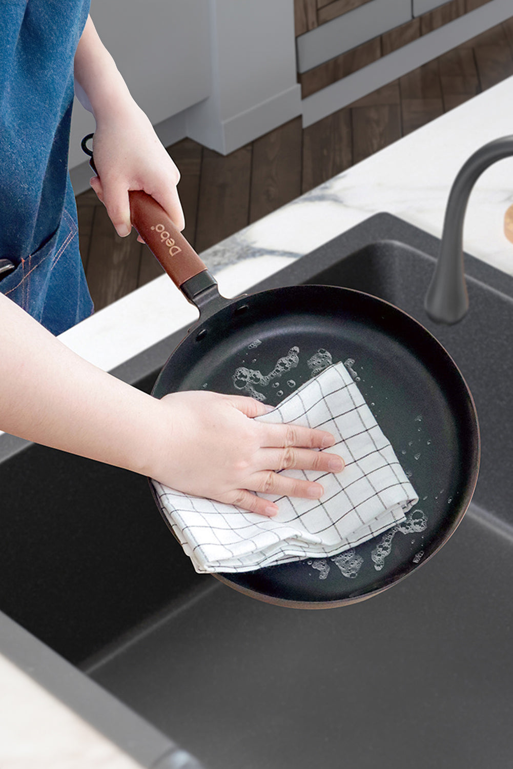 White Multifunctional Cotton Kitchen Decor Dishes Towel