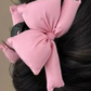 Pink Puffy Bow Knot Large Hair Clip