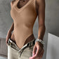 V Neck Sleeveless Bodysuit Sexy Slim Fit Ribbed Tank Body Suits