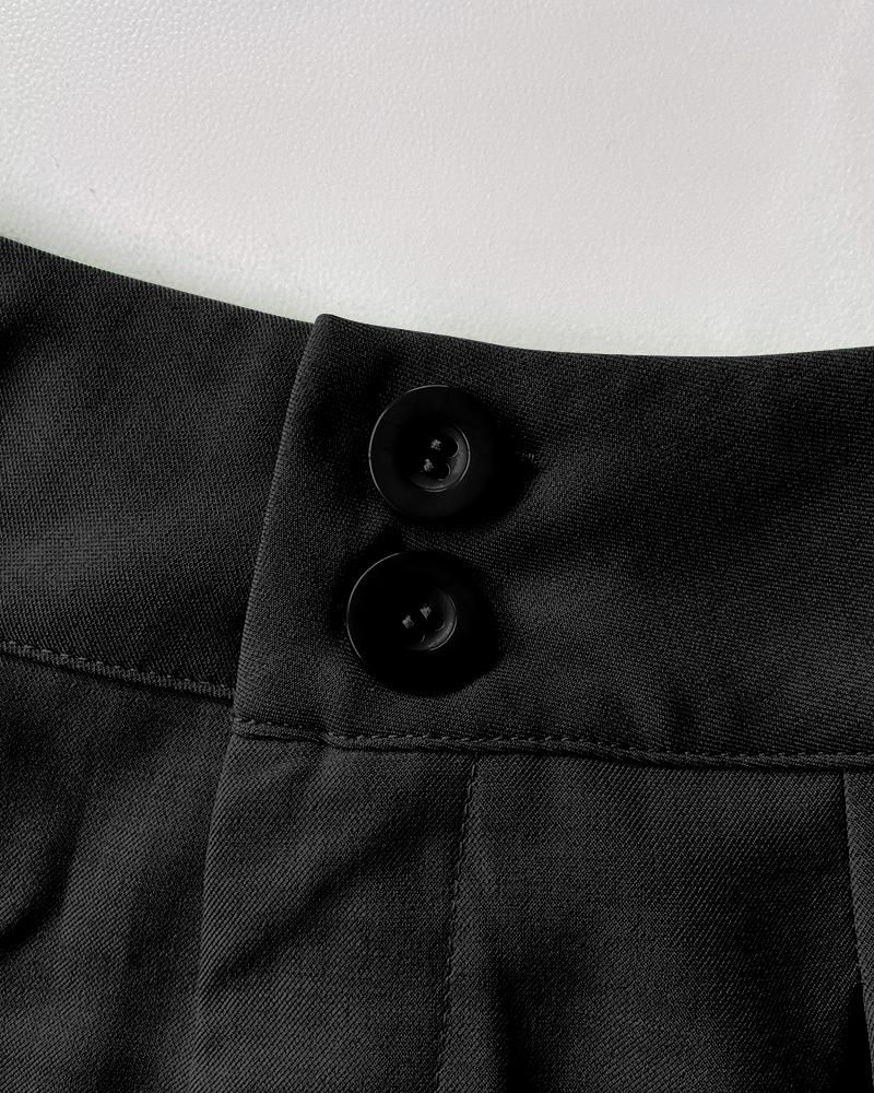 2 Pieces Summer Outfits V Neck Sleeveless Ruched Tank and Casual Pocket Design Shorts Set