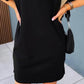 O neck Half Sleeve Casual Dress