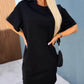 O neck Half Sleeve Casual Dress