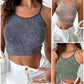 3 Pack U Neck Racer Back Crop Active Top
