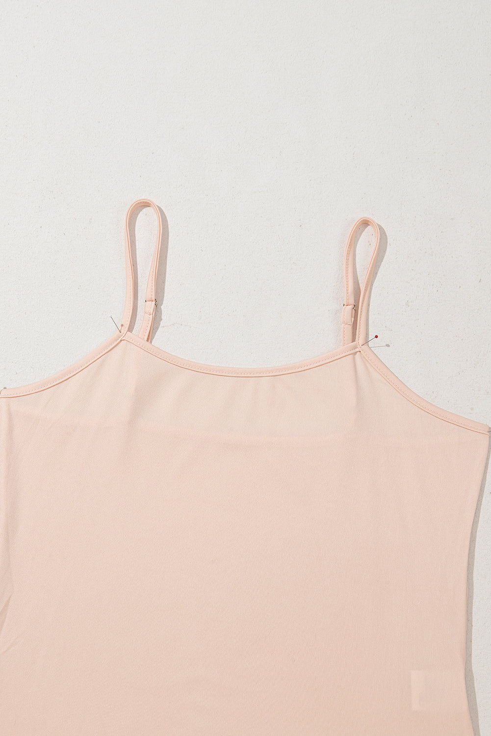 Red Mesh Floral Printed Slim Fit Tank Top