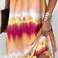 Tie Dye Print Sleeveless Casual Dress