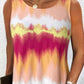 Tie Dye Print Sleeveless Casual Dress