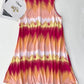 Tie Dye Print Sleeveless Casual Dress