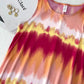 Tie Dye Print Sleeveless Casual Dress