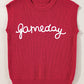 Racing Red Game Day Rugby Football Season Sweater Vest