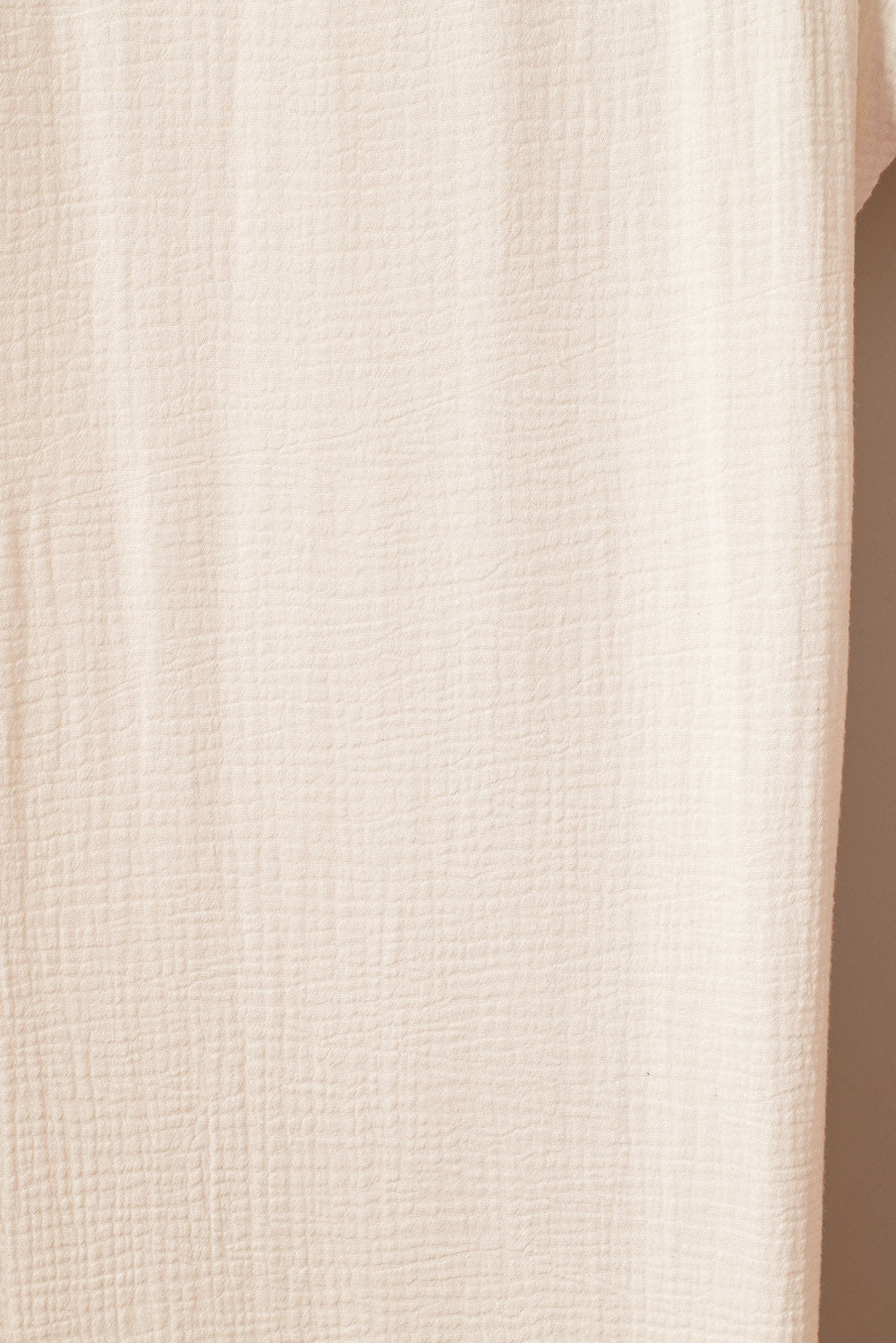 Apricot Crinkled Buttons Maxi Beach Dress with Slits