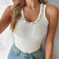 Rhinestone Decor Knit Tank Top