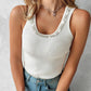 Rhinestone Decor Knit Tank Top