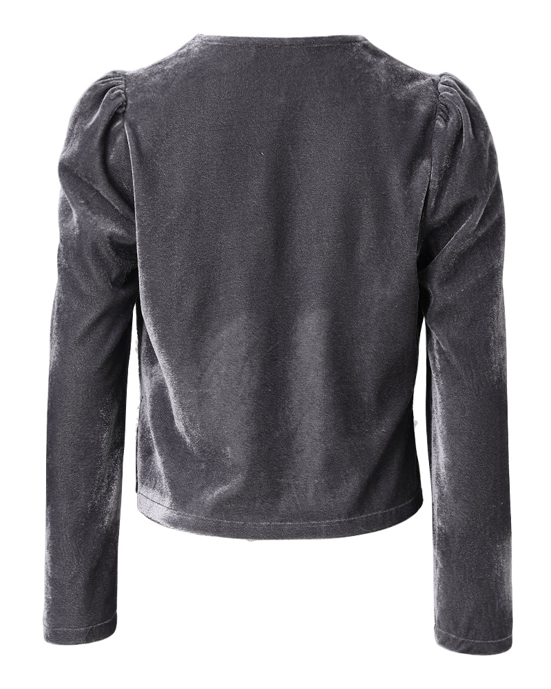 Jacquard & Argyle Pattern Open Front Jacket Casual Crop Coat