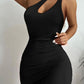 Cutout One Shoulder Backless Party Dress