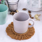 Camel Boho Macrame Woven Coaster