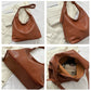 Coffee Adjustable Strap One Shoulder Leather Bag