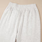 Light Grey Cross-Waist Wide Leg Lounge Pants