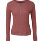 Zipper Design Ribbed Skinny Top