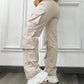 High Waist Side Cargo Pockets Straight Leg Pants Casual Loose Fiit Cargo Pants