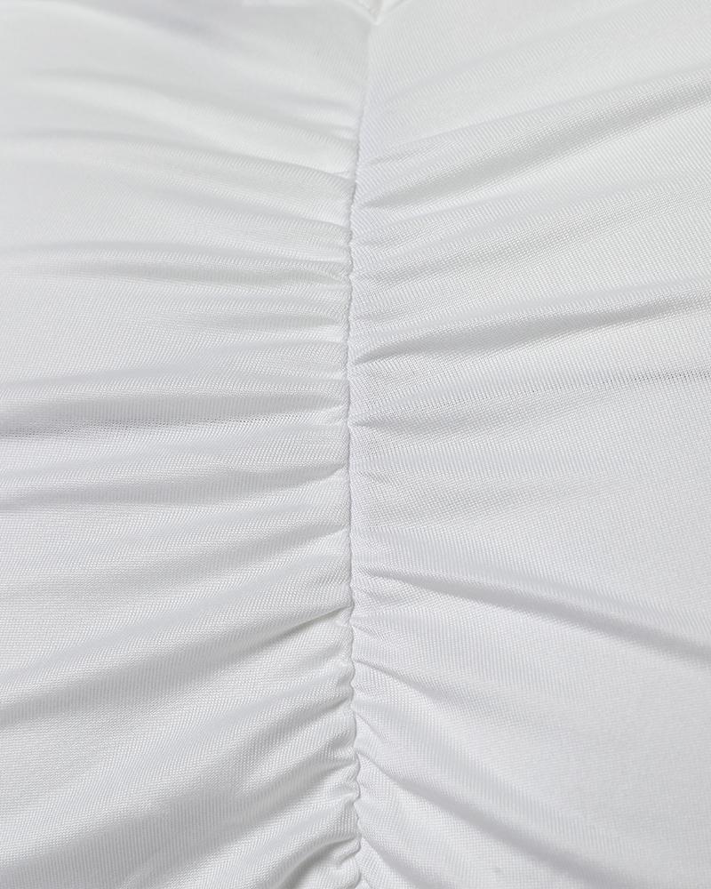 Fishnet Backless Sleeveless Bodycon Dress