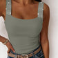 Rhinestone Embellished Thick Strap Tank Top