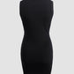 Sparkling Rhinestone Detail Keyhole Neck Bodycon Dress Slim Fit Mini Dress