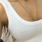 U Neck Sleeveless Ribbed Tank Top
