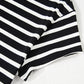 Black White Striped Short Sleeve Top and Shorts Set