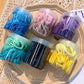 Black 50pcs/box Solid Simple High Elastic Hair Ties