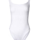 U Neck Sleeveless Ribbed Bodysuit