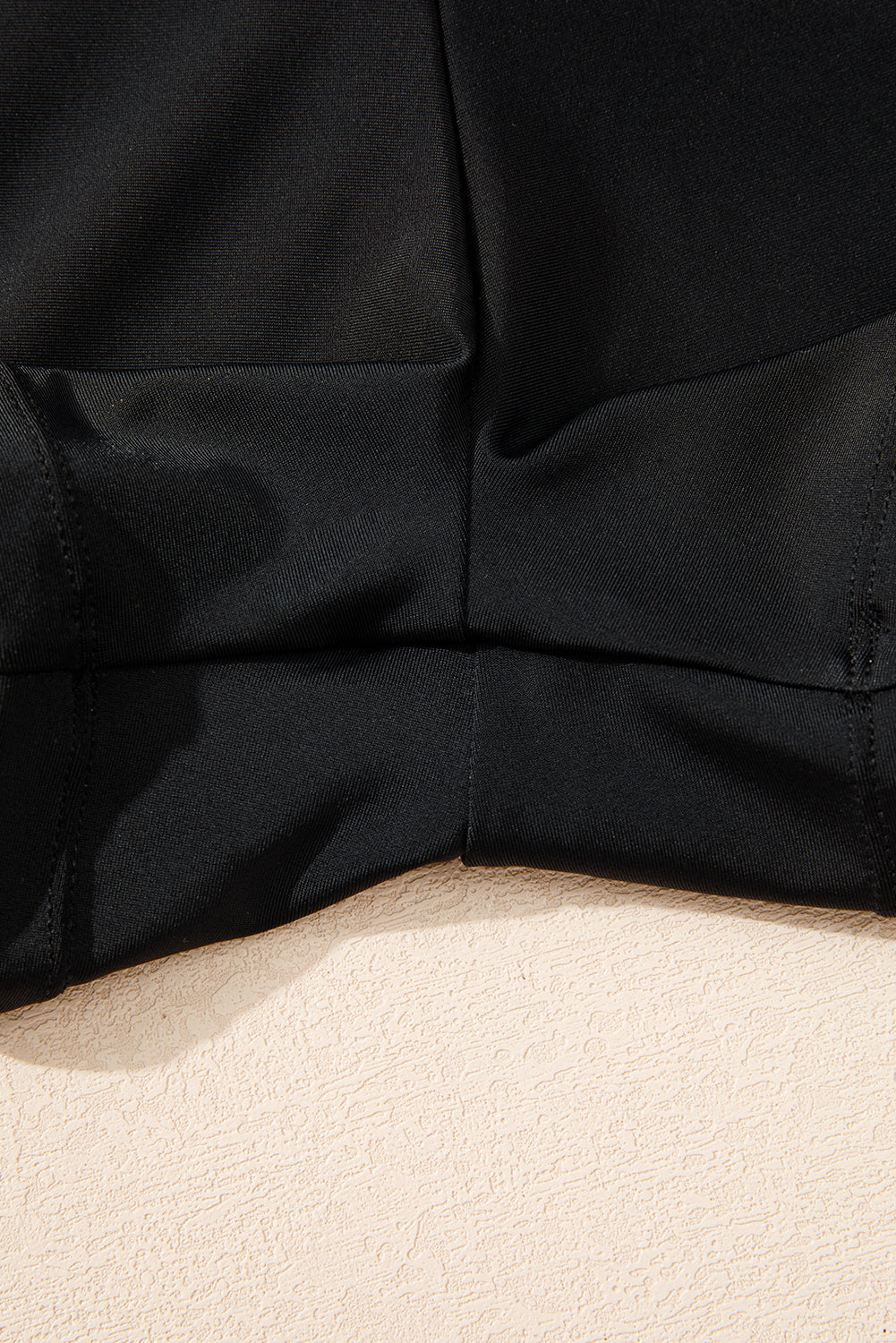 Black Floral Print Twisted Hollowed Back Swim Dress