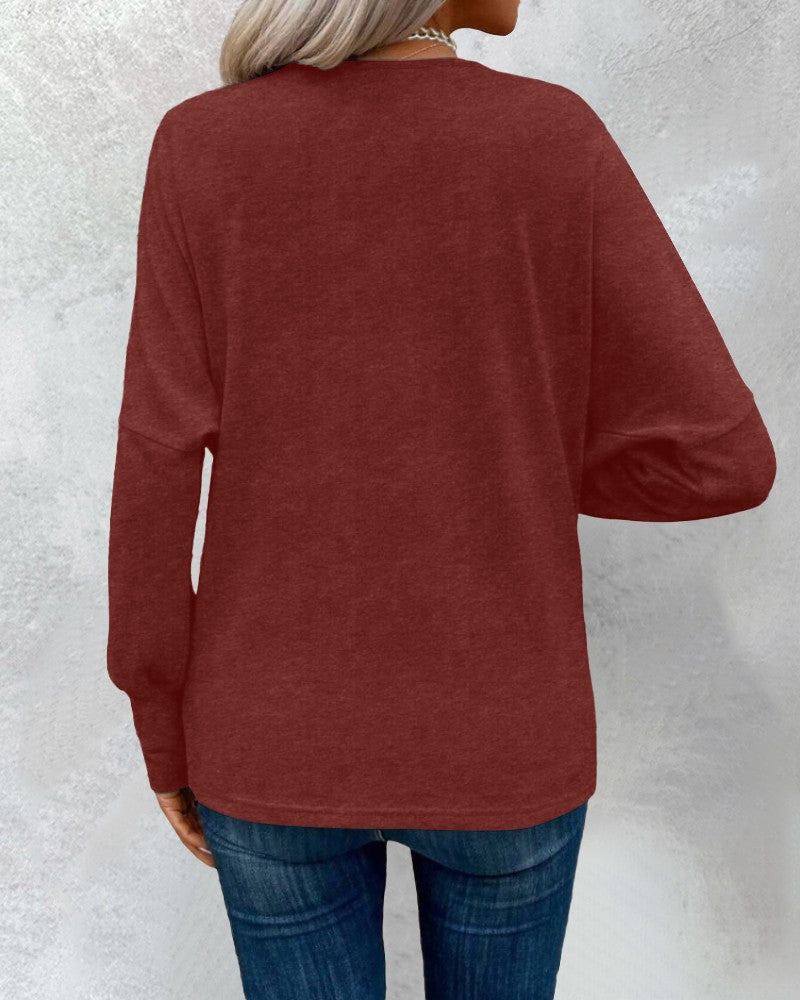 Cowl Neck Batwing Sleeve Ruched T Shirt Casual Slim Fit Top