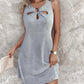 Sleeveless Hollow Out Casual Dress