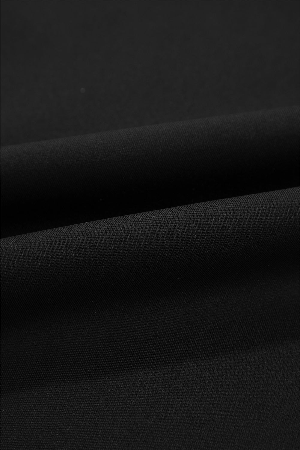 Black Mock Neck Thermal Lined Long Sleeve Tee