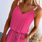 Pearls Decor Pocket Design Tied Detail Jumpsuit