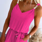 Beaded Pocket Design Tied Detail Jumpsuit