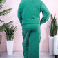 Lapis Solid Color Mineral Wash Pullover Top and Cargo Pants Set